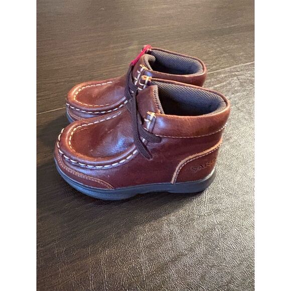 Ariat Toddler Boys Lil'‎ Stomper Brown Dress Shoes Lace Up NWT size 4 toddler - Picture 5 of 8